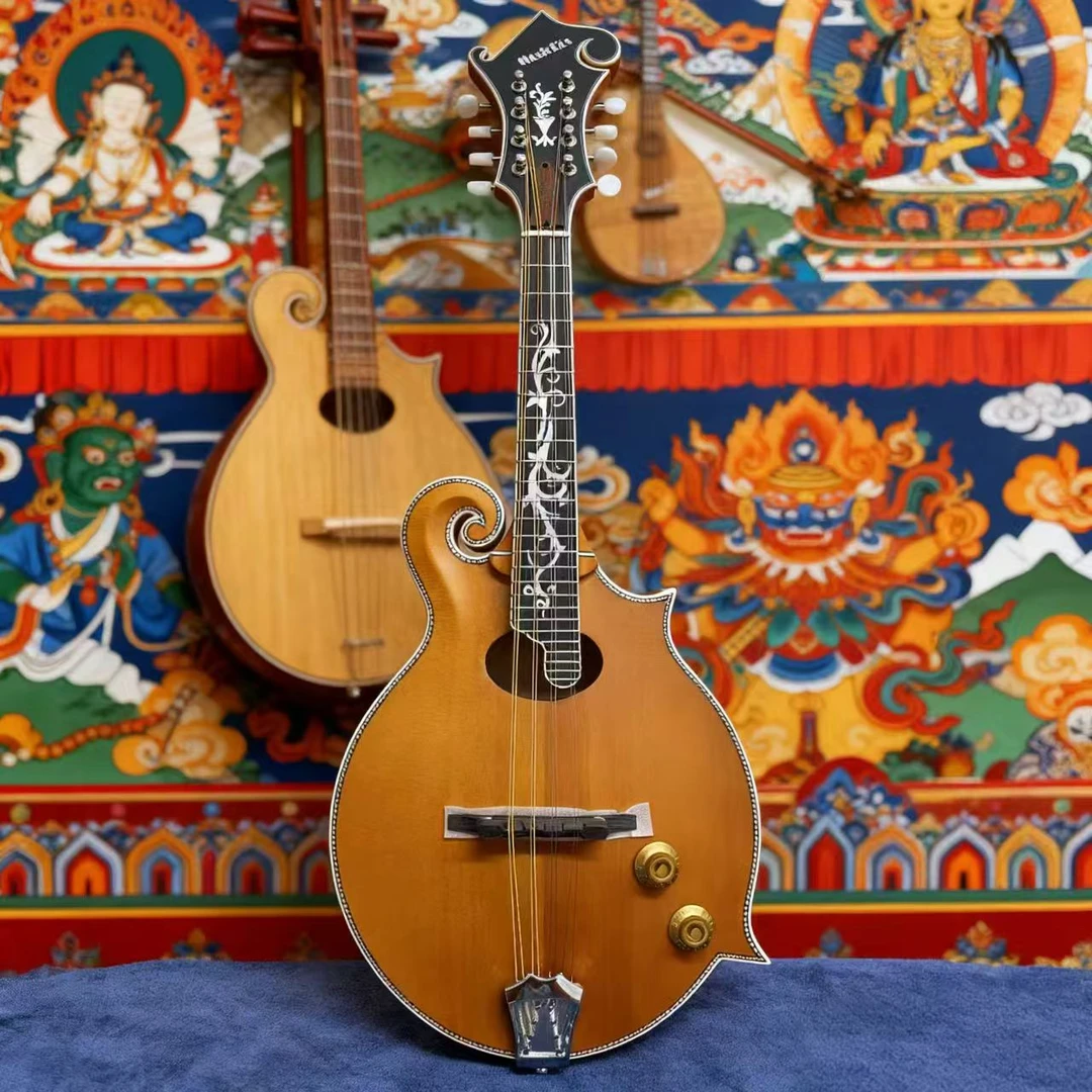 MusicBus音乐巴士全单实木电箱曼陀铃藏族八弦琴民族乐器