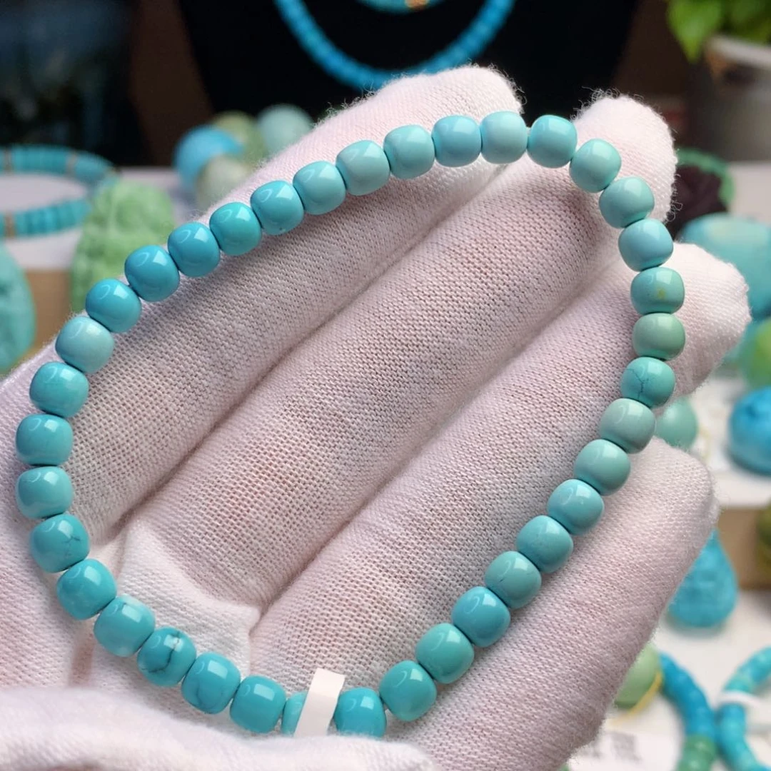 未镶嵌绿松石珠宝奇石5.6mm