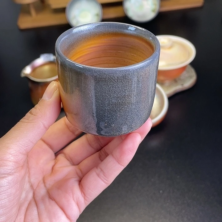 半***卖燃薪柴烧茶器主人杯