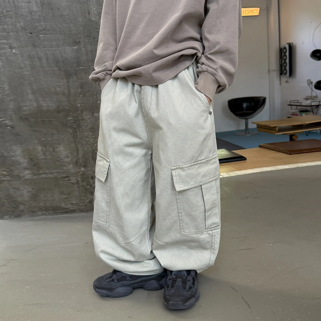 男童装秋季工装裤2025年儿童新款休闲裤中大童春秋款韩版百搭长裤