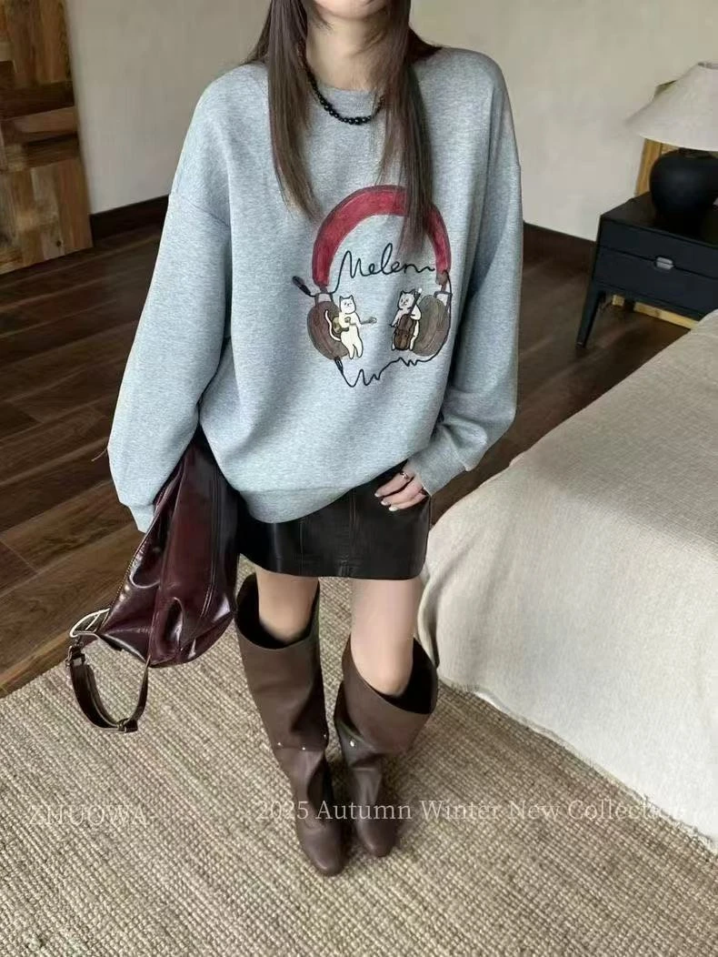 【阿婷家】3168新款上新耳机卫衣