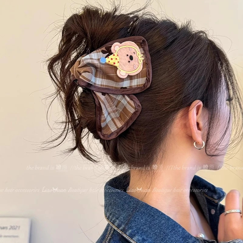可爱大头~原创设计发夹女后脑勺韩国抓夹2025新款ins鲨鱼夹高级感