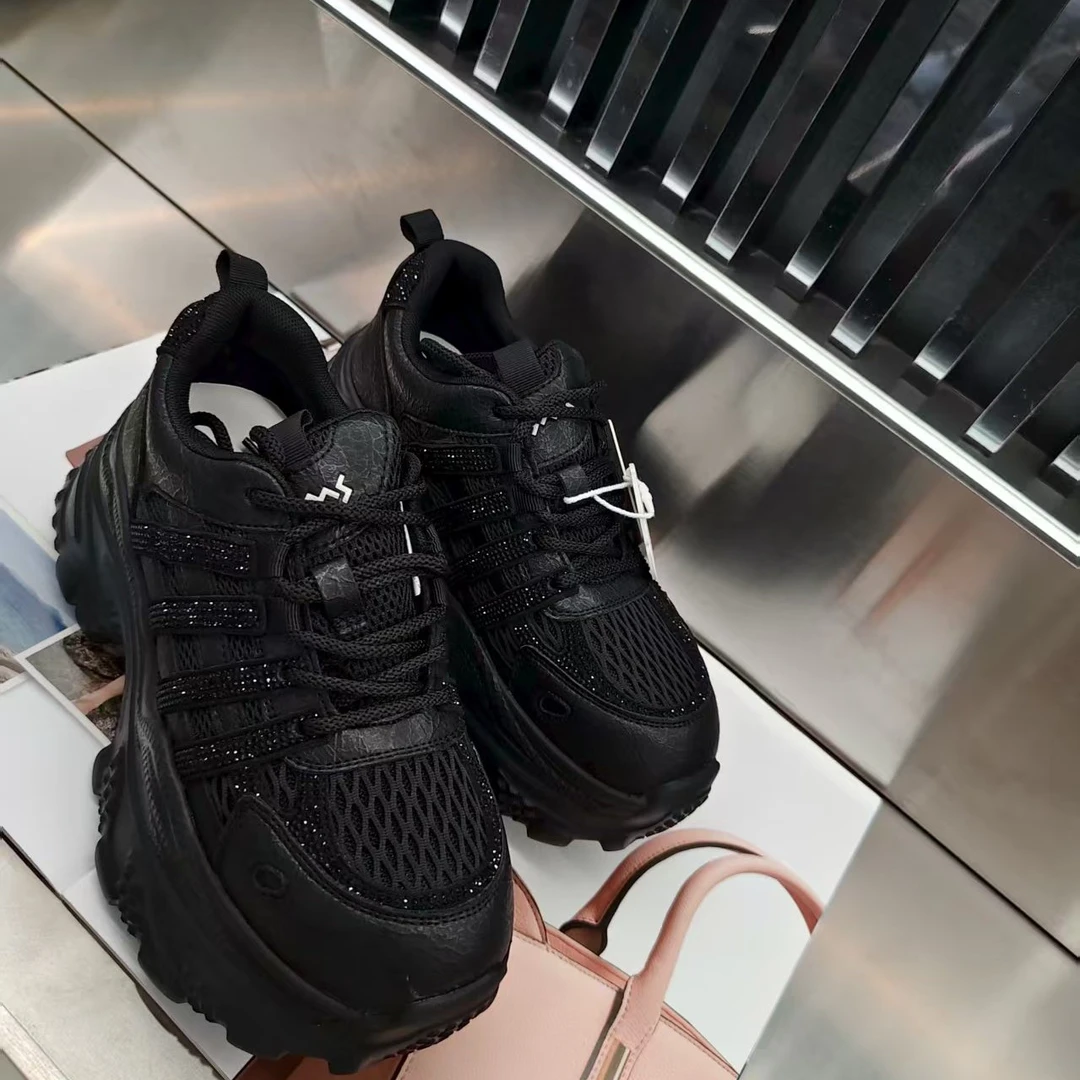 时尚春季春夏女鞋网面小个子老爹鞋男鞋男士女士