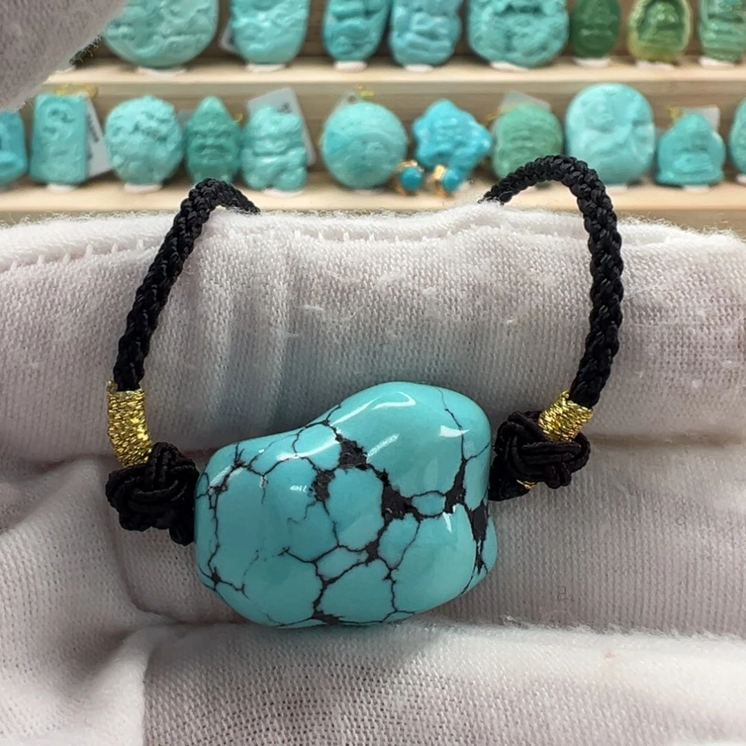 未镶嵌绿松石随形18.9mm