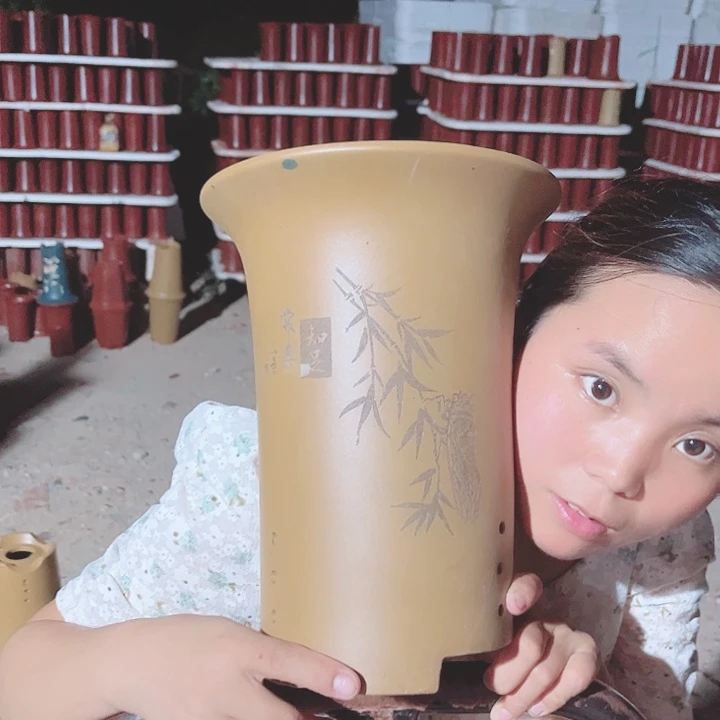 宜兴紫砂精品花盆