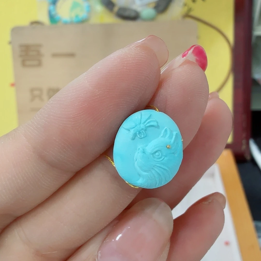 未镶嵌绿松石珠宝奇石
