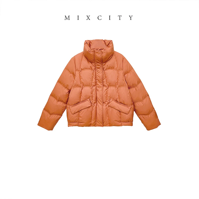 【MIXCITY亚楠家】甜橙羽绒服◆特氟龙系列白鸭绒羽绒服保暖外套9272