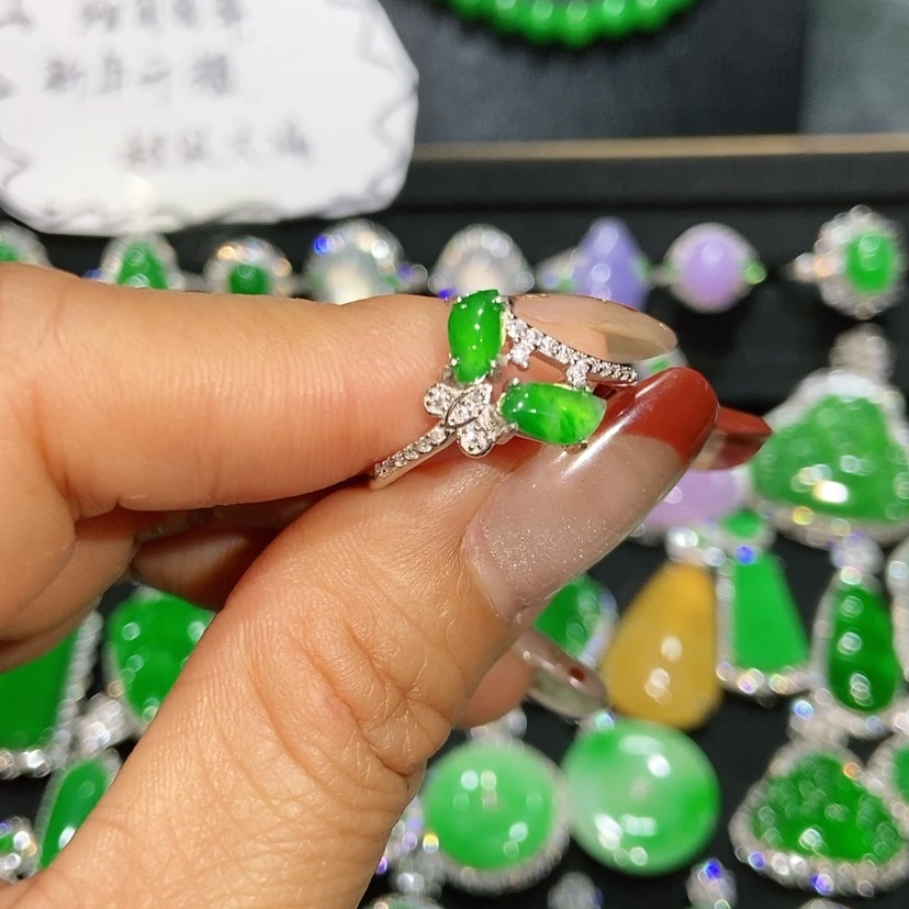 【闪购商品】翡翠戒指未镶嵌天然翡翠