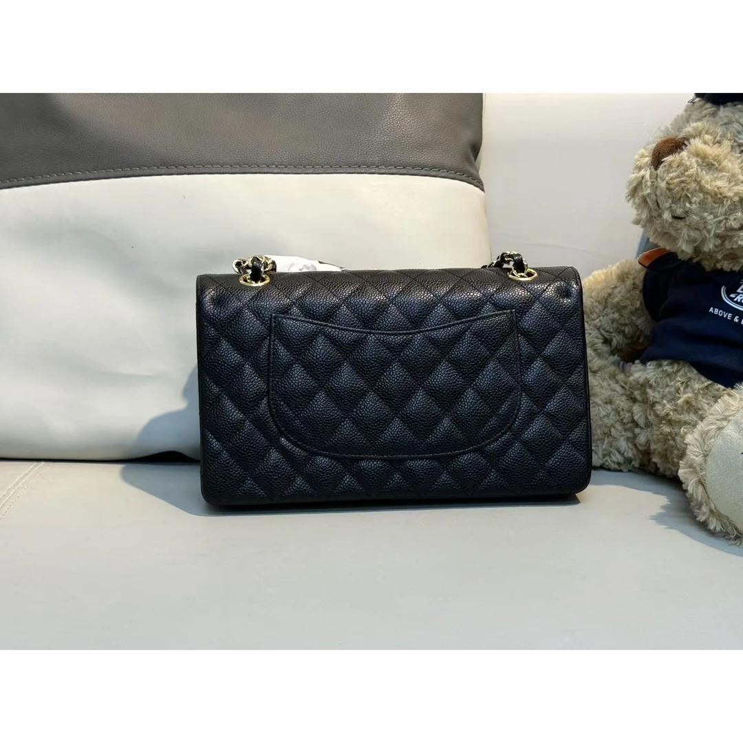 老王甄选 通勤百搭原厂牛皮鱼子酱纹单肩腋下包