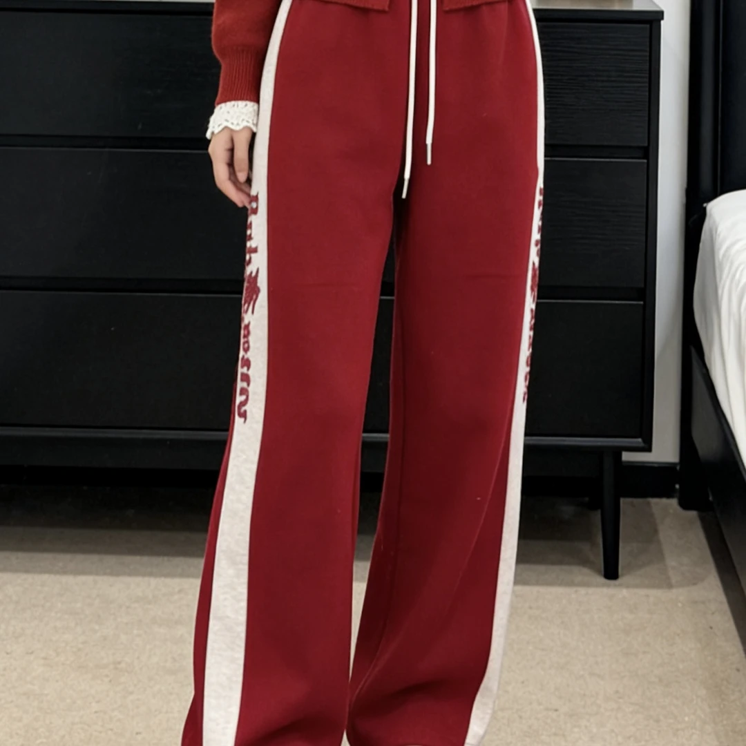 秋冬阔腿卫裤宽松加厚-27001