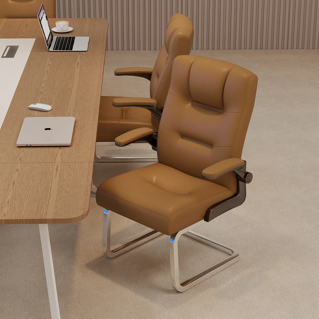 办公椅弓形固定腿办公室座椅靠背舒适久坐可躺老板商务会议椅书房