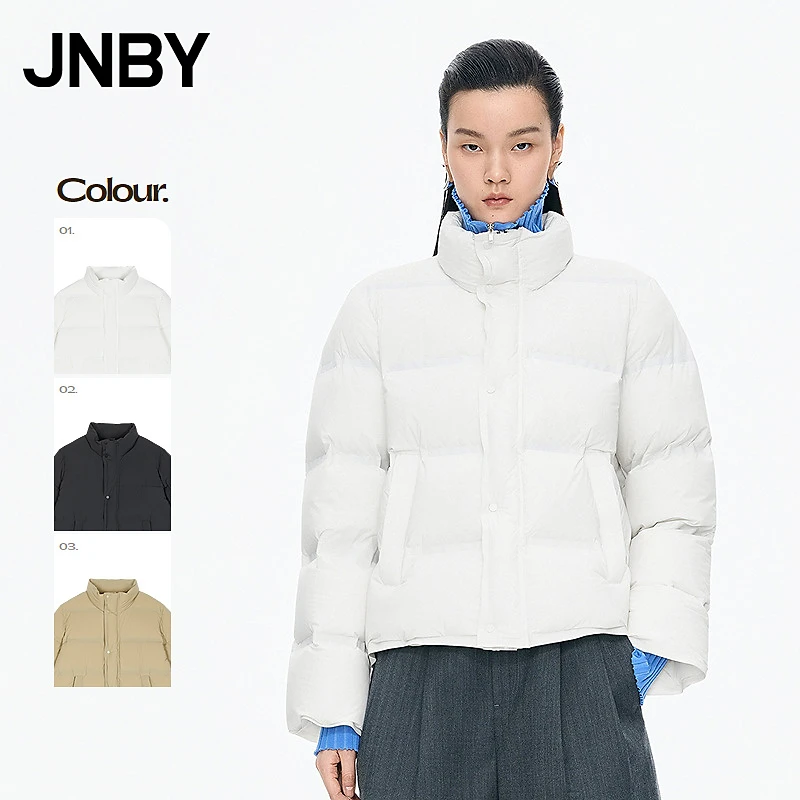 【商场同款】JNBY/江南布衣25冬新品羽绒服H型宽松立领5P0C11980