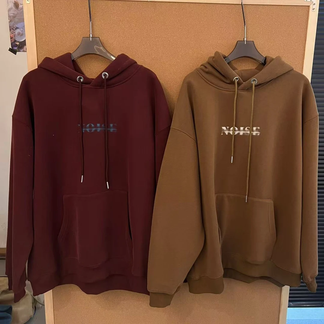 【清】NO退换-加绒连帽字母卫衣【90010】