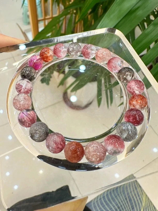 精美彩烟花超七手串卡9+毫米