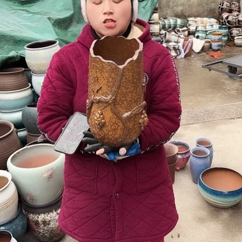 口16高30瑕疵盆子