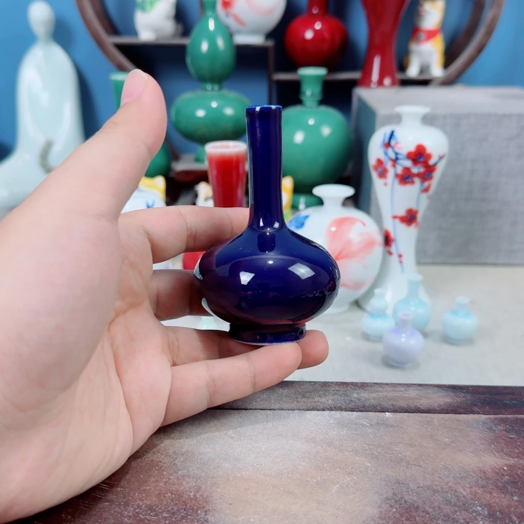 陶瓷手工小花器摆件