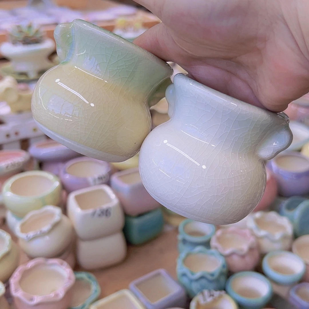 陶瓷花盆当场满12包邮