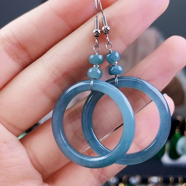 翡翠耳饰未镶嵌饰品