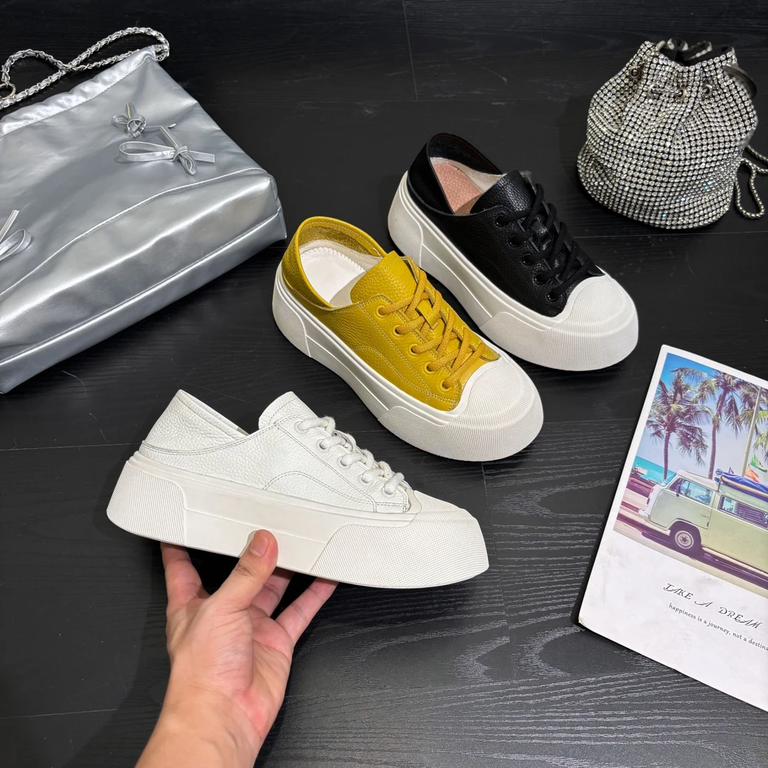 【DD】D25518低帮系带时尚透气厚底5cm-LUXURY夏季饼干鞋小众休闲鞋