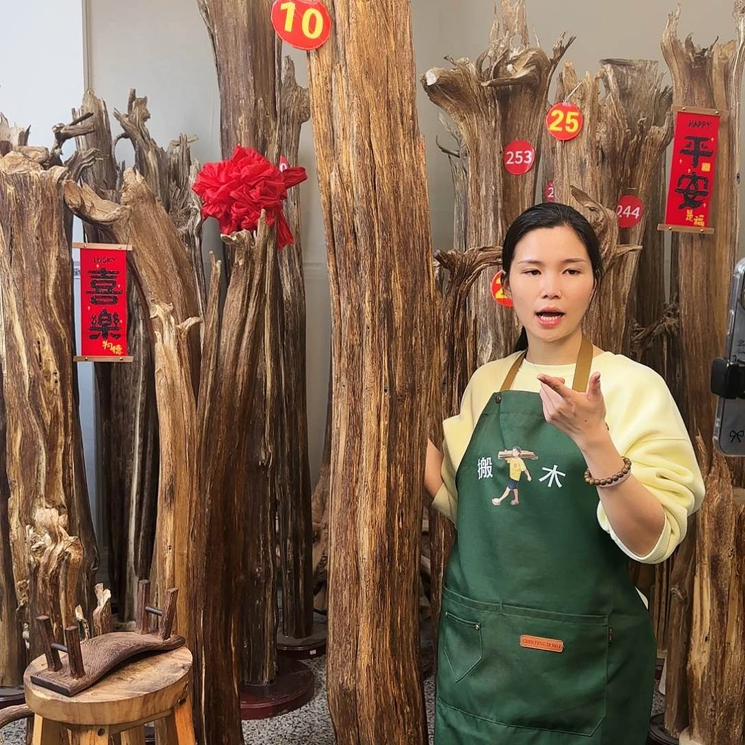 沉香木摆件天然沉香原木摆件➕底座