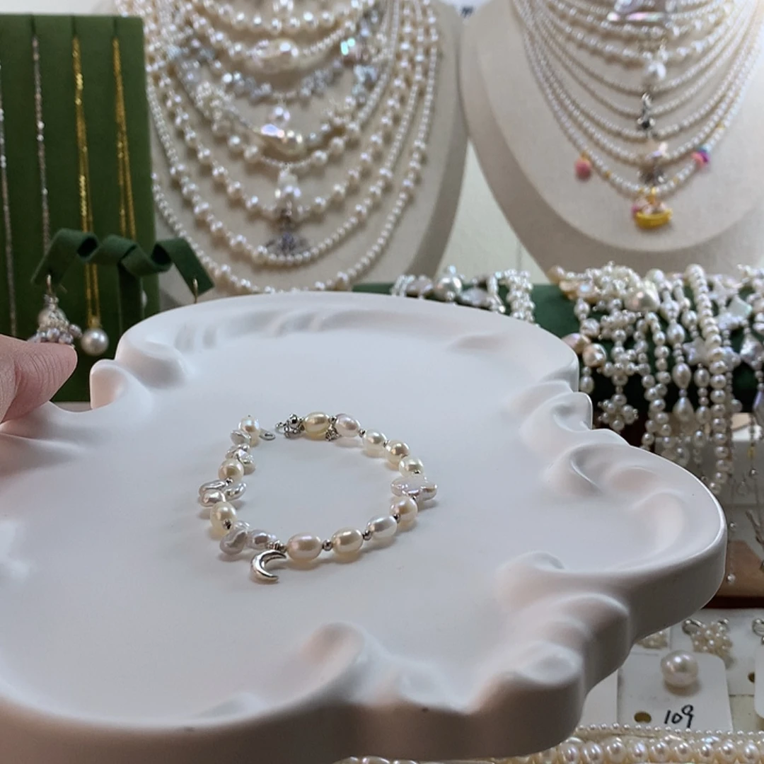 淡水珍珠手绳银S925镶嵌