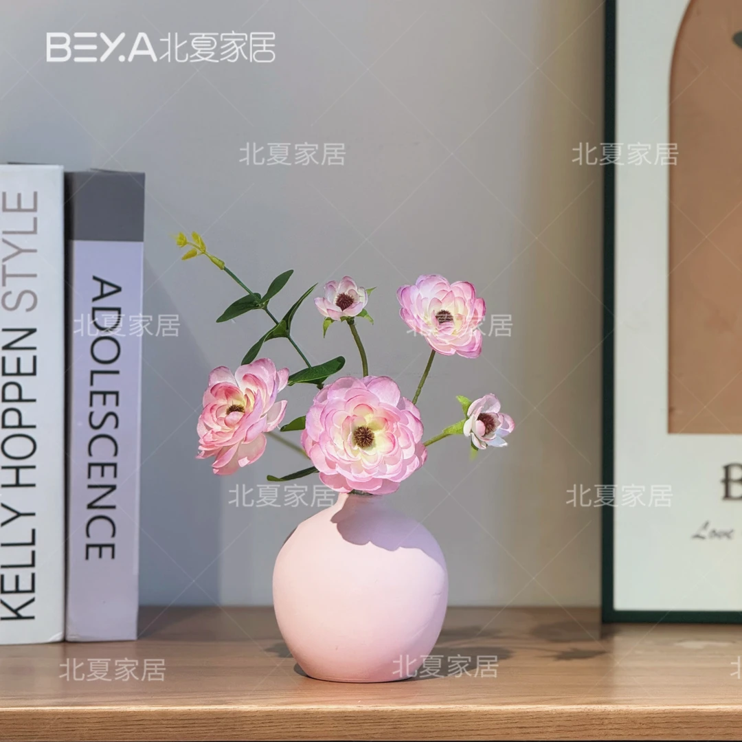 小清新仿真露莲花束家居餐桌装饰摆花创意仿真花束摆件