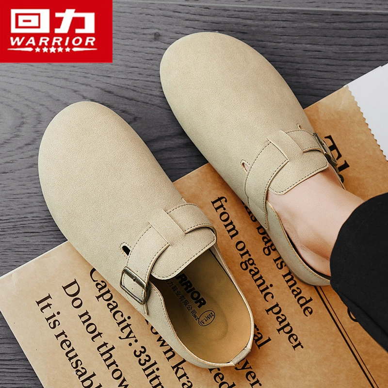 回力男鞋2025冬季爆款百搭休闲勃肯鞋男士网面透气防滑防臭沙滩鞋