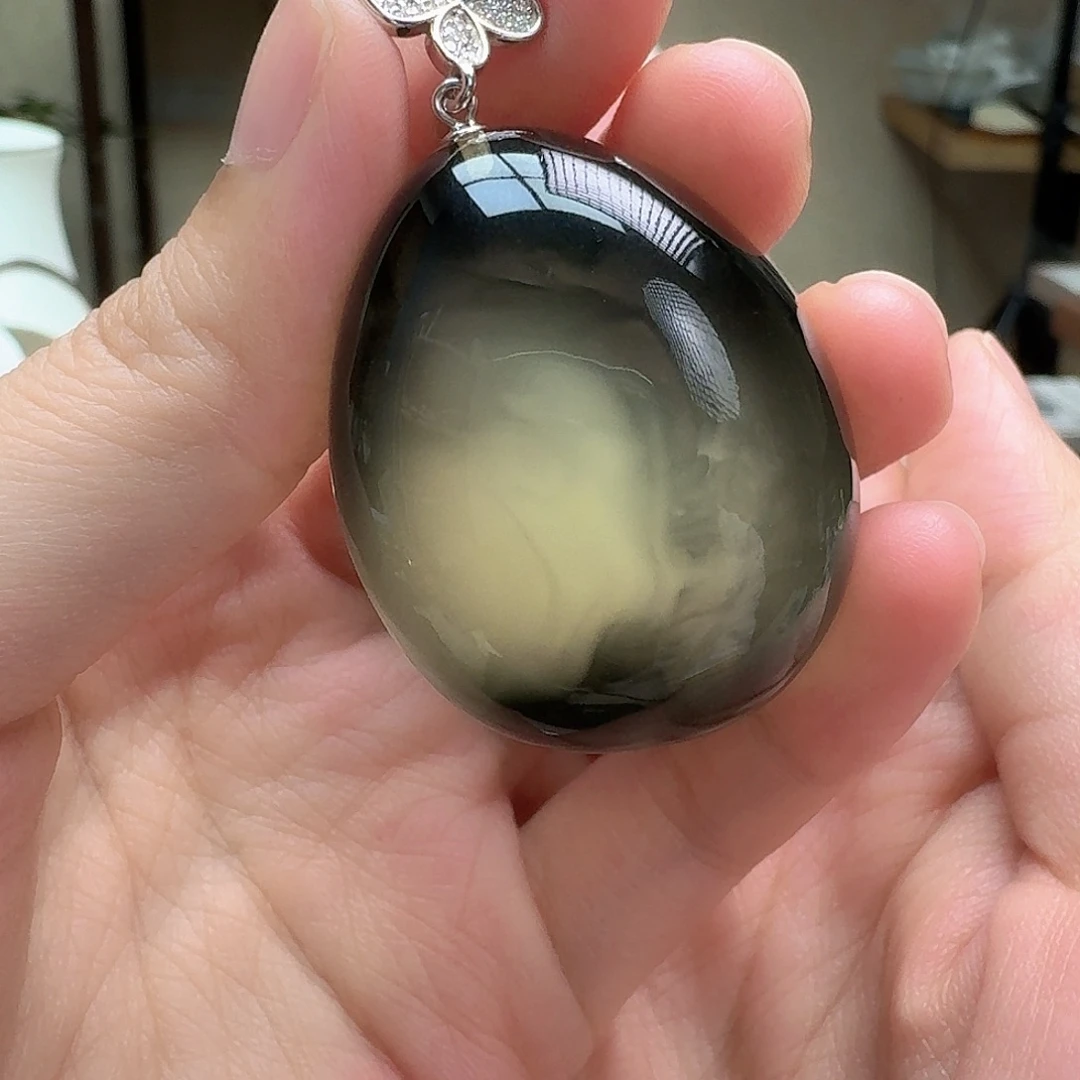 琥珀未镶嵌耳饰吊坠