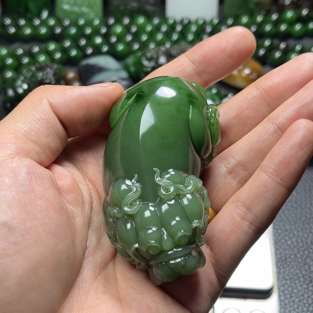 和田玉把件未镶嵌旭**升