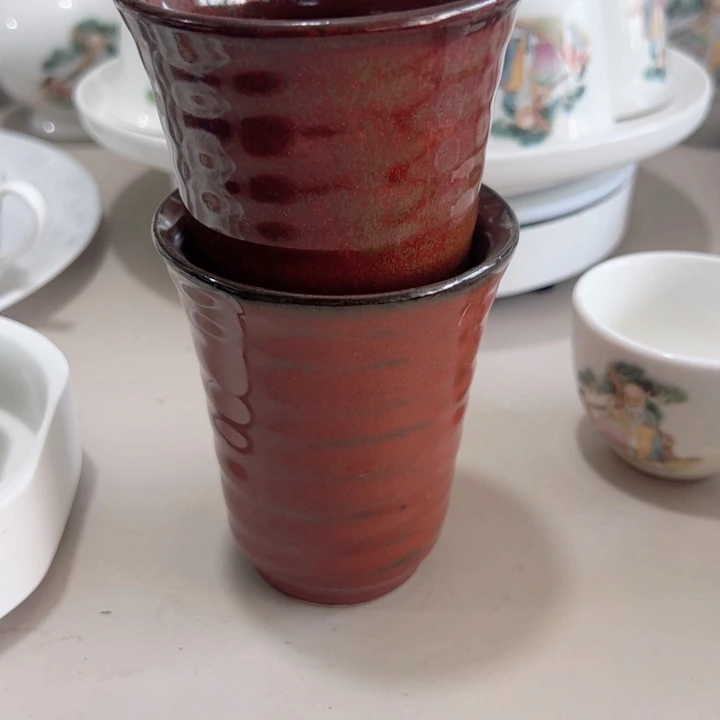 瓷片陶瓷制品闻香杯两个