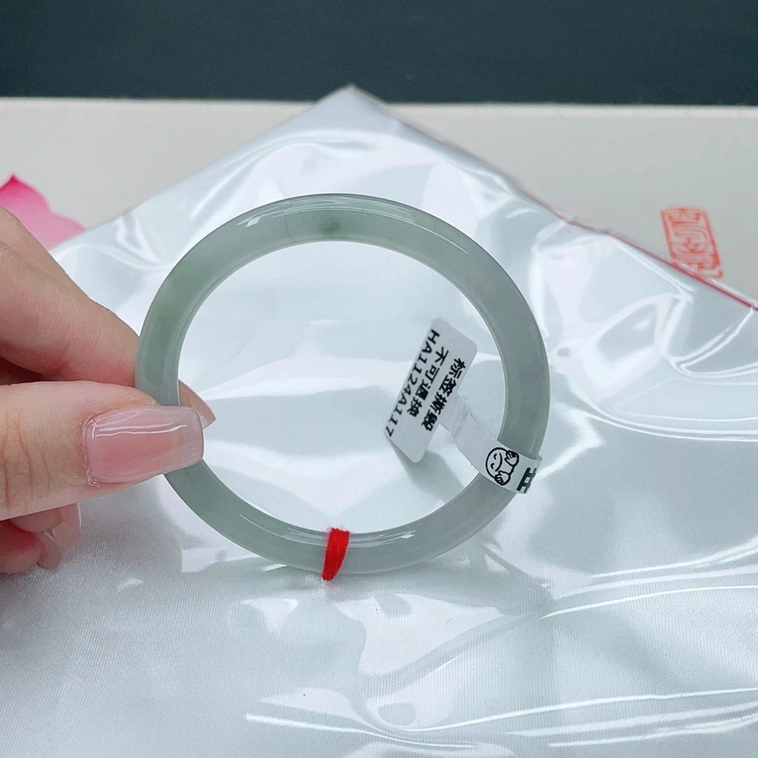 翡翠手镯未镶嵌圆52.4