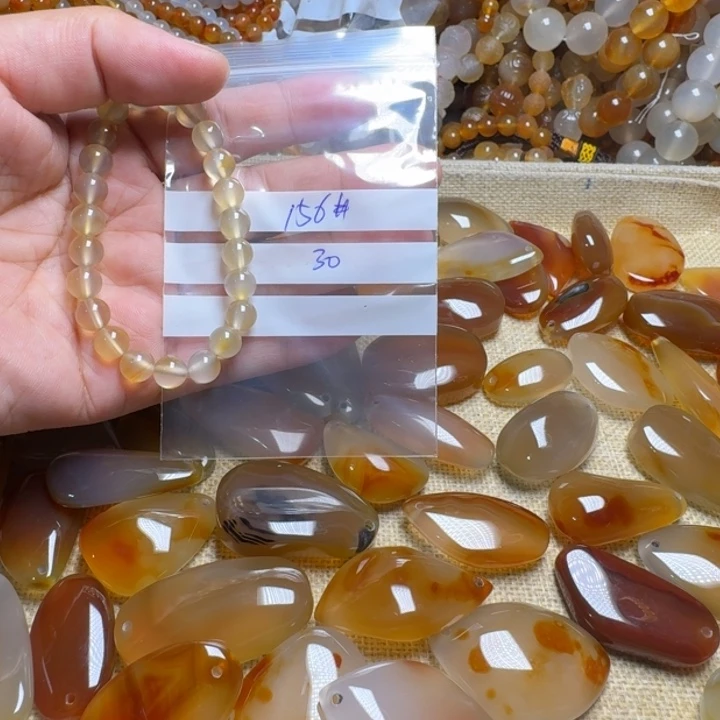 玛瑙/玉髓颈饰合金高**水156