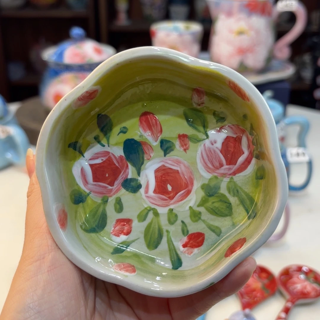 景德镇手绘高温釉下彩陶瓷茶具