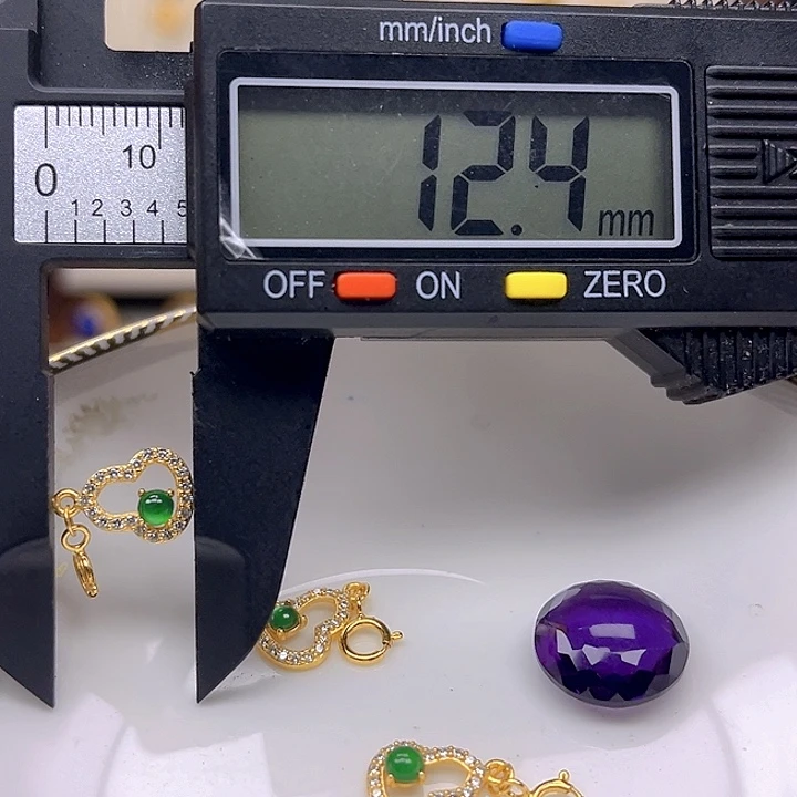 银S925镶嵌颈饰紫晶紫晶925镶嵌106