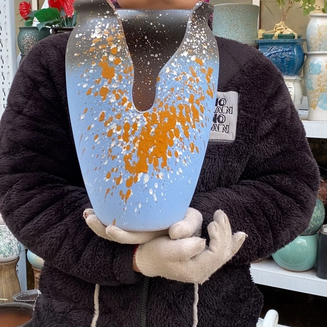 紫砂花盆口20高32福利