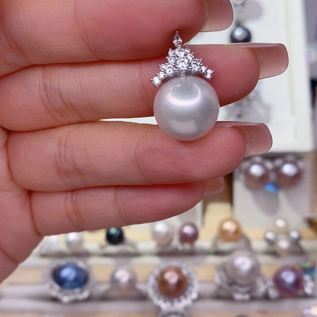 未镶嵌淡水珍珠吊坠(赠链)