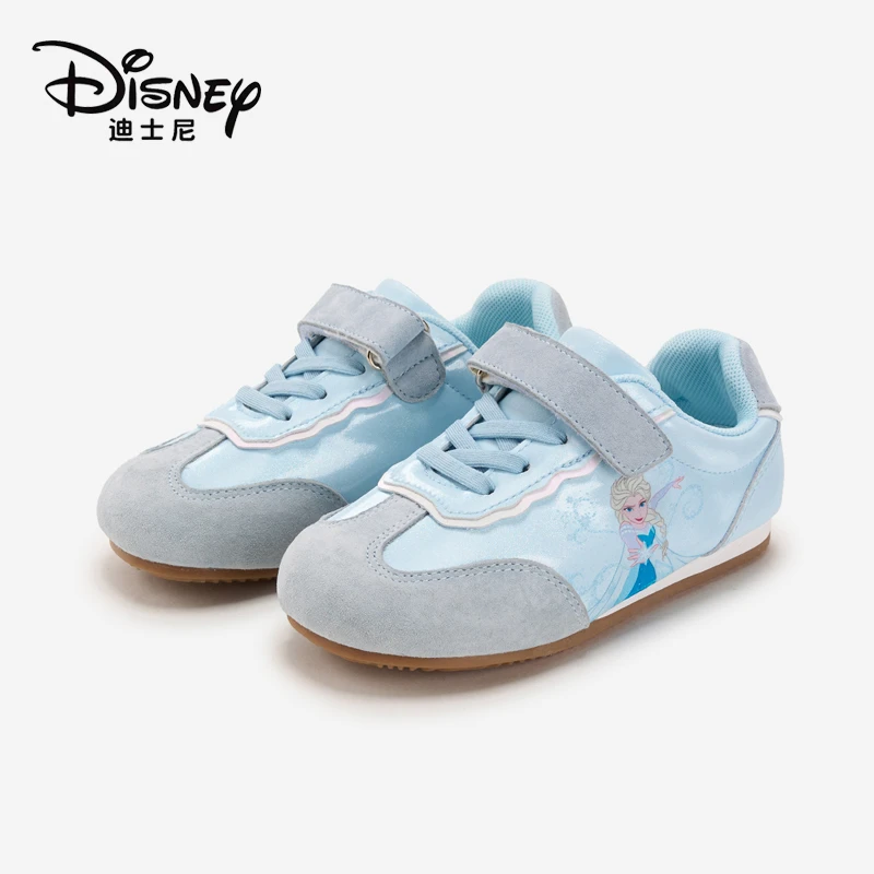 Disney/迪士尼 春秋女童鞋子复古德训鞋春季透气儿童板鞋软底秋季