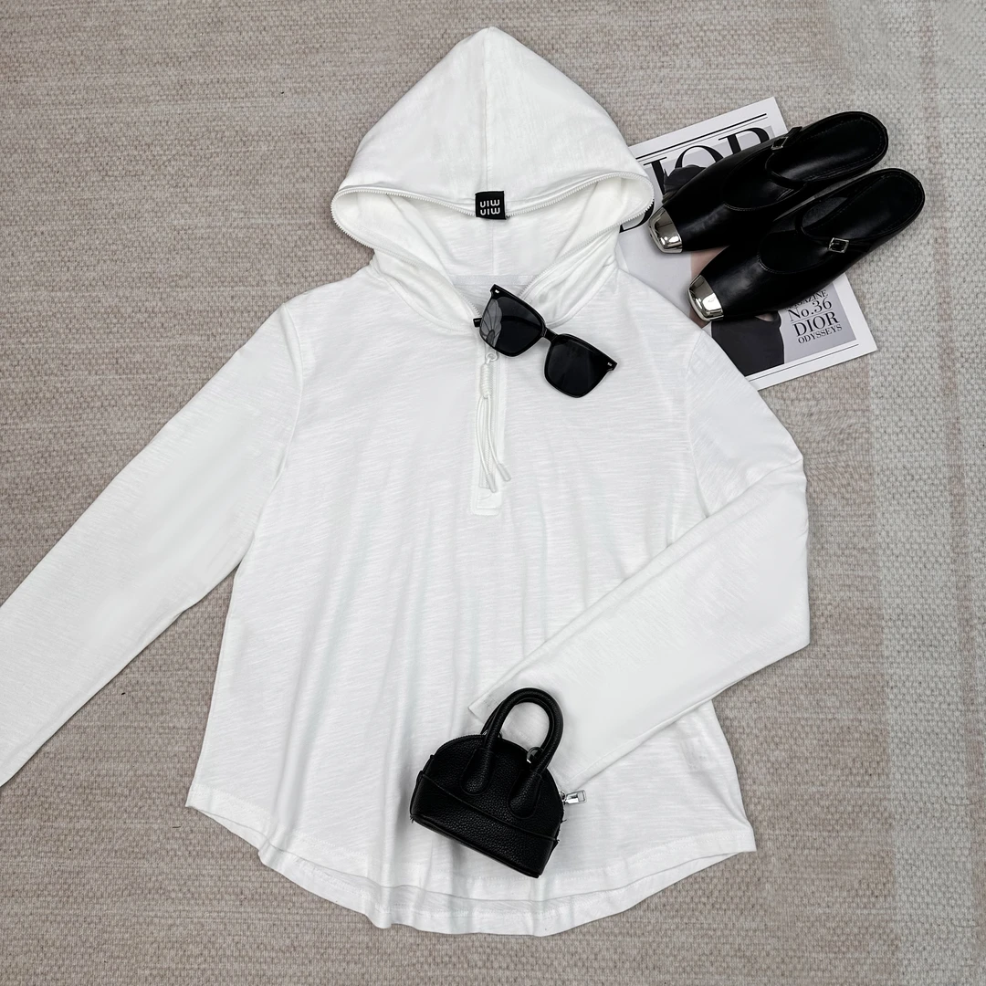 简约舒适连帽时尚宽松显瘦T恤 YSSCT777-1