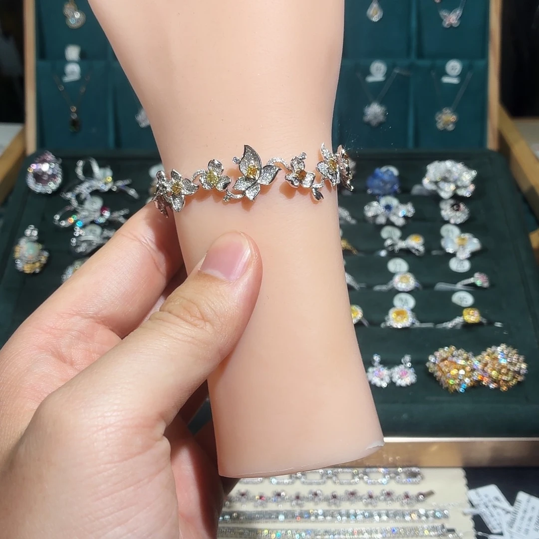 手链钻石18K金镶嵌