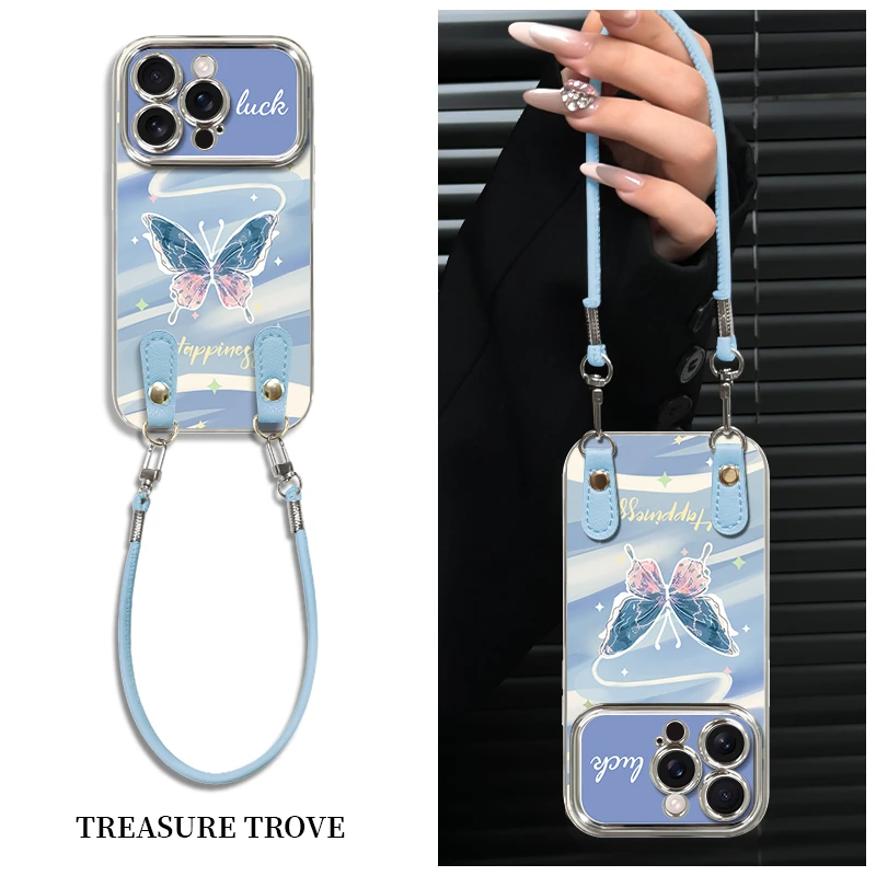 适用于苹果17/16/华为/vivo/OPPO简约时尚6D大视窗手机壳AE0175