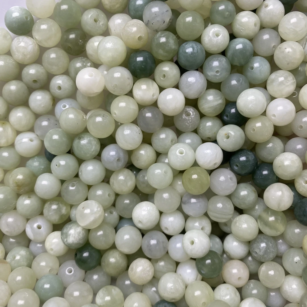 20米80颗，岫玉卡八散珠随机发货