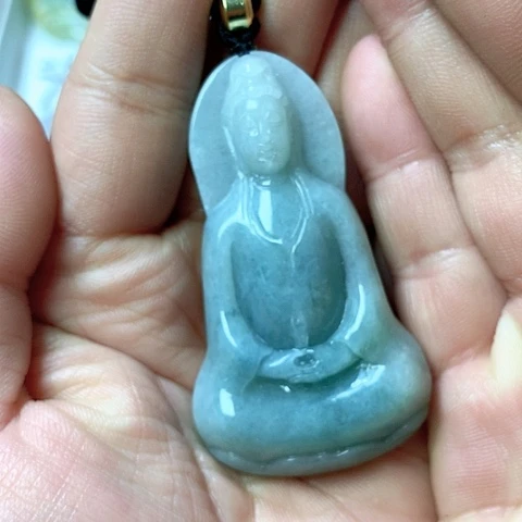 翡翠颈饰未镶嵌天然缅甸翡翠a货