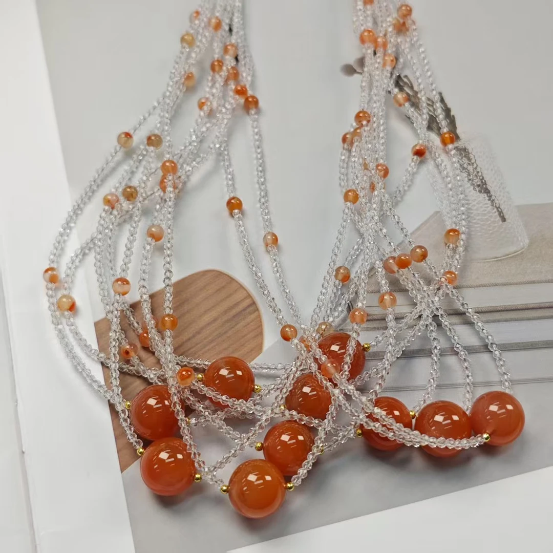 【双喜】冰飘南红项链12+(多样发其一) JL20