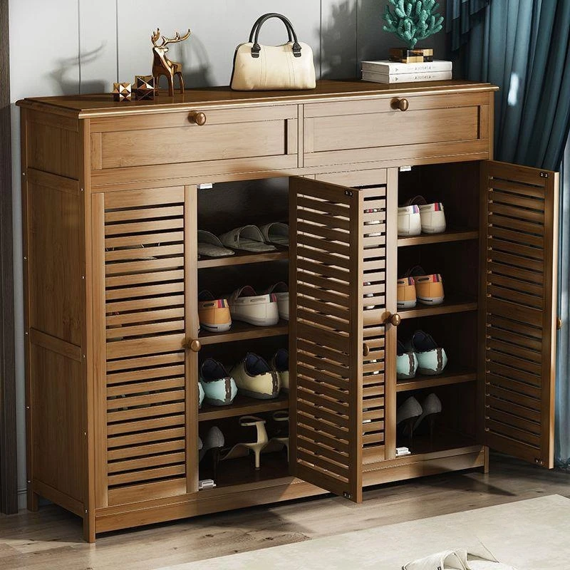 简约现代门口大容量进门玄关柜收纳鞋架多层防尘一体鞋柜带门耐用