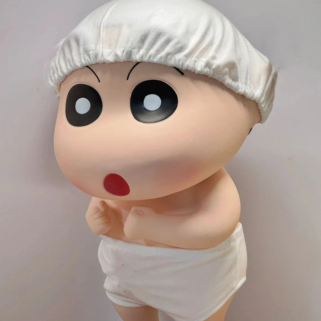 45cm洗澡小新蜡笔小新手办日漫手办摆件野原新之助模型搪胶公仔