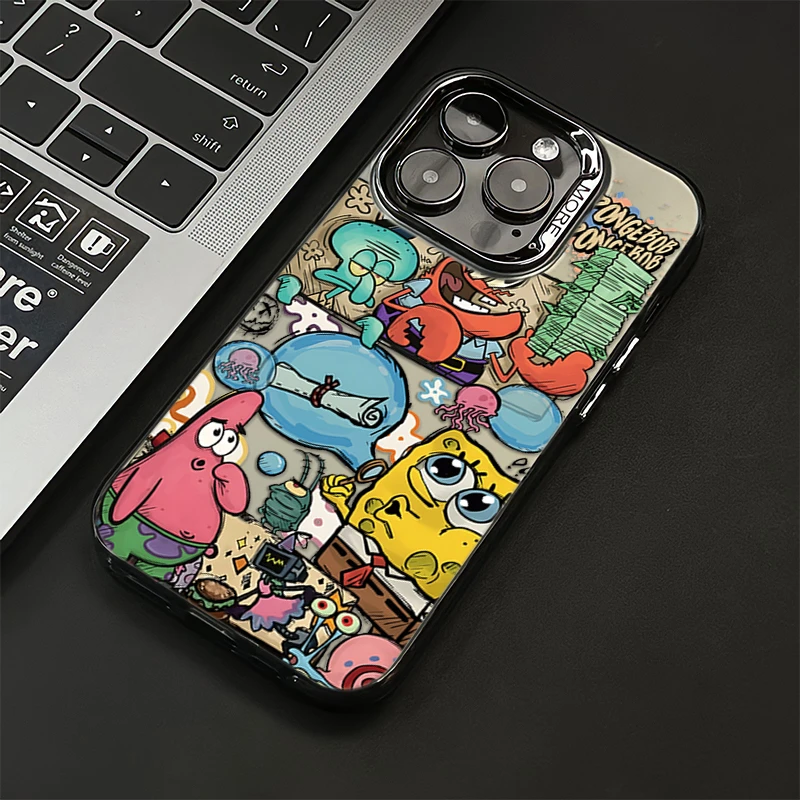 海绵宝宝适用苹果16手机壳iphone15promax保护套14/13/12/11高级