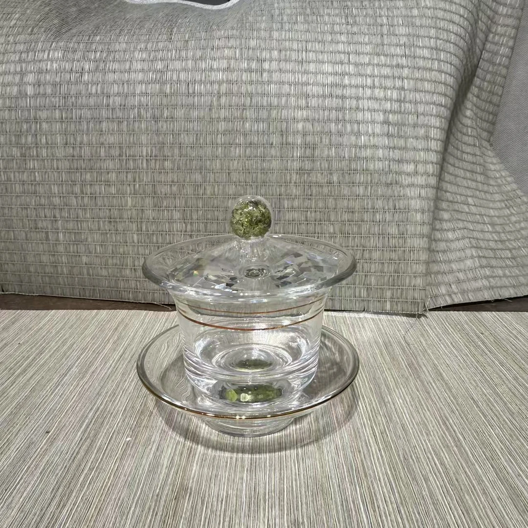 水晶玻璃盖碗2337