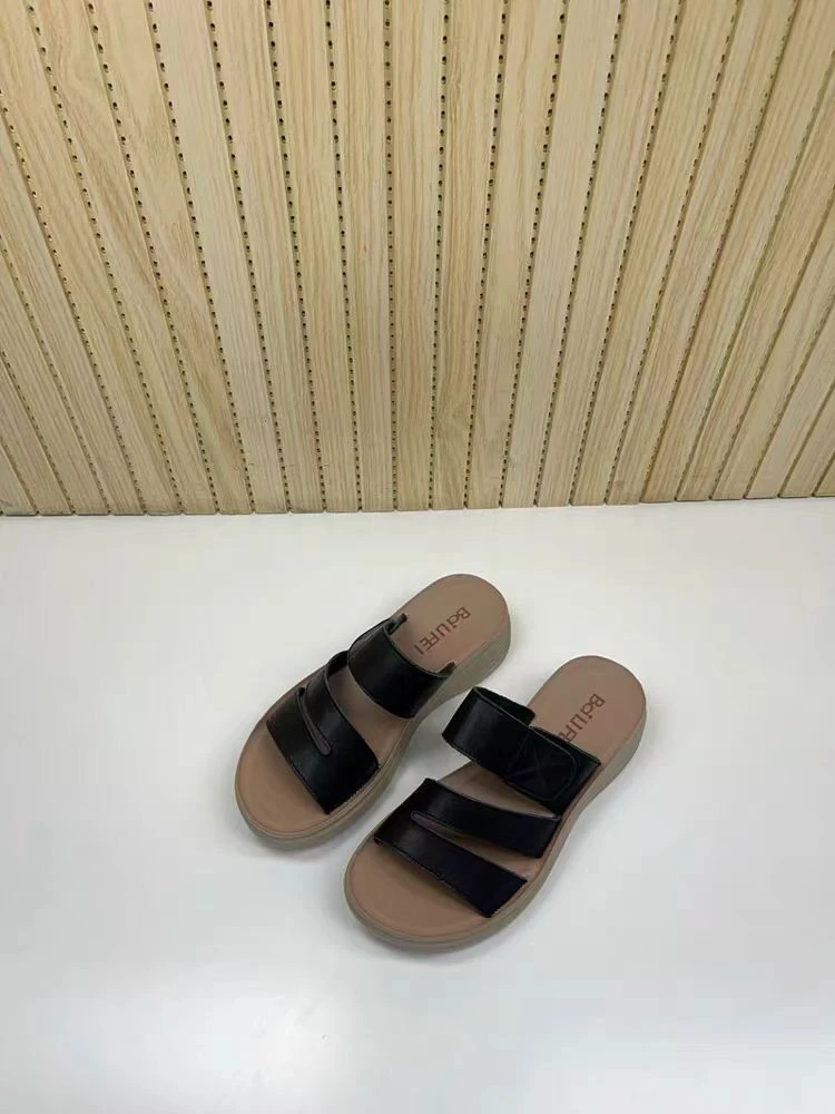 F08NP 夏季新款时尚气质坡跟凉拖鞋