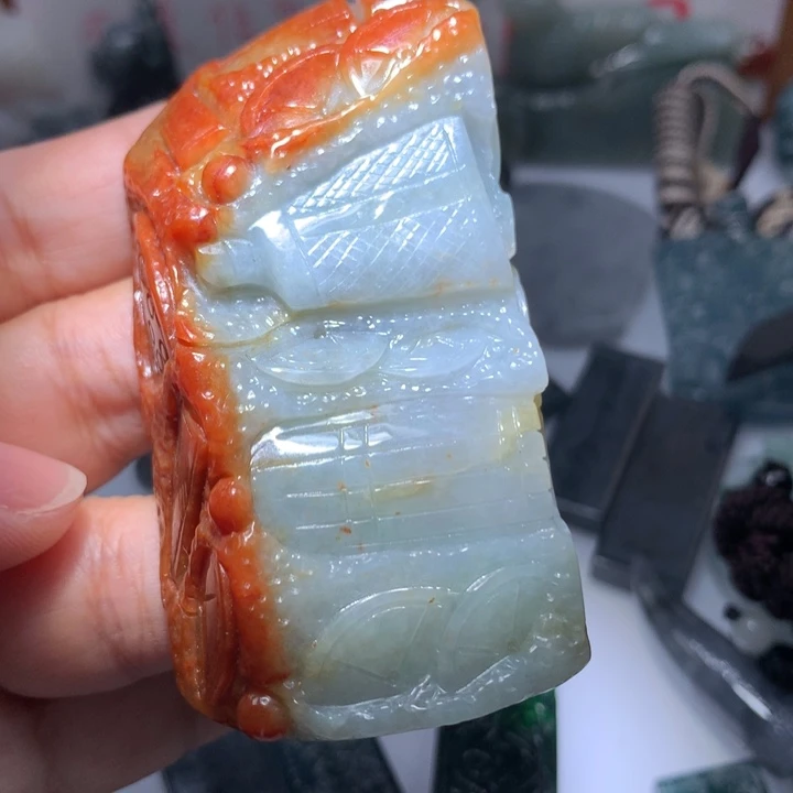 翡翠颈饰未镶嵌保真天然A货翡翠