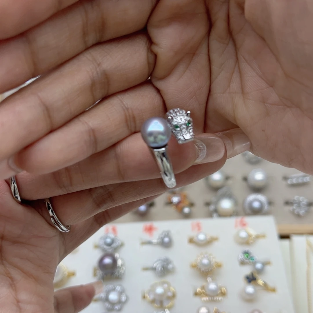 C***娟合金淡水珍珠戒指